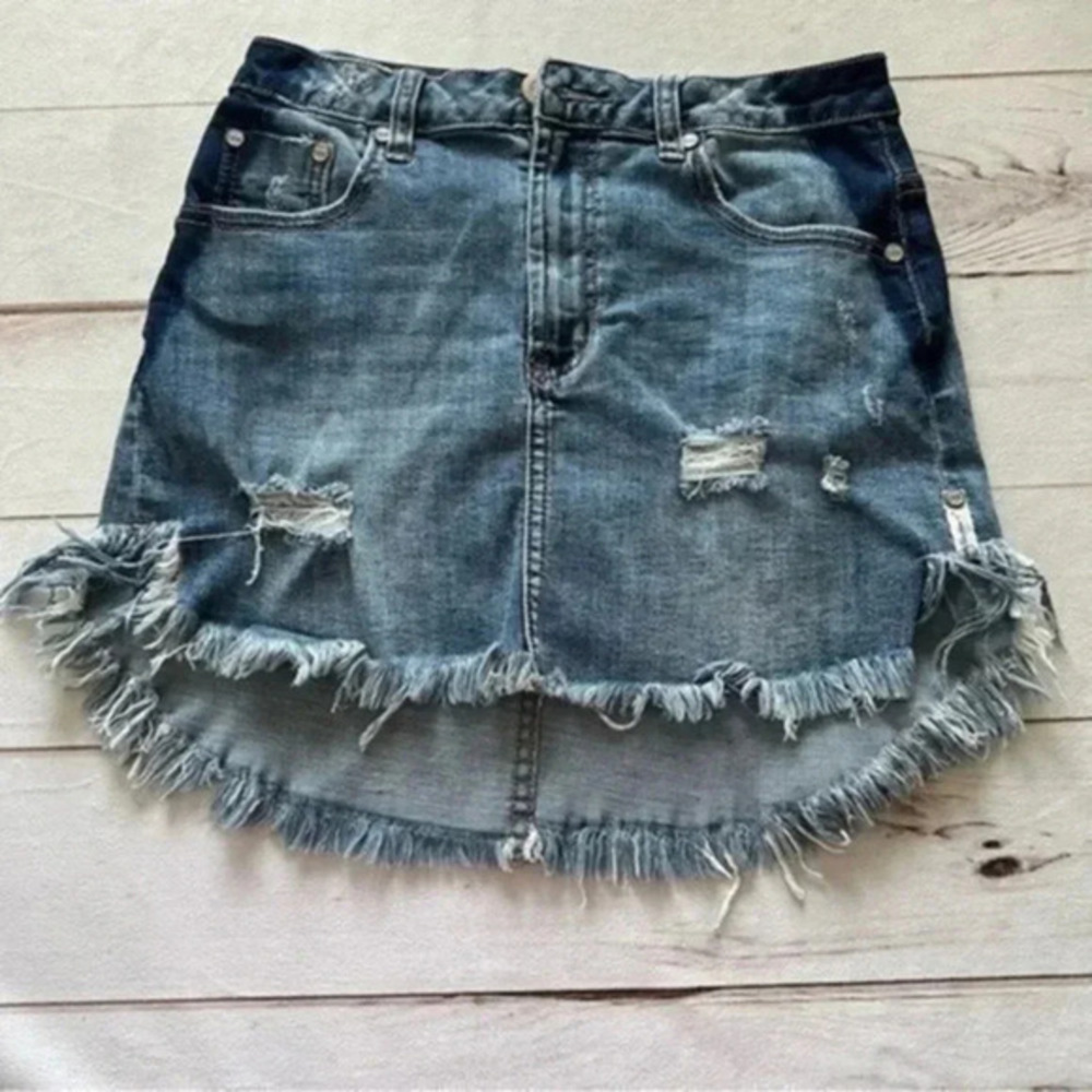 One Teaspoon 2020 Mini High Waist Short Length  Super Fitted Denim Skirt…